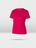 Red women's functional shirt against a grey background