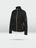 Black women's knitted fleece jacket against a grey background