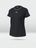 Black CRIVIT women's sports T-shirt on a light background.