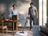 Household cleaning scene using a SILVERCREST vacuum cleaner.