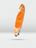 Oranje Crivit stand-up paddleboard, zijaanzicht.